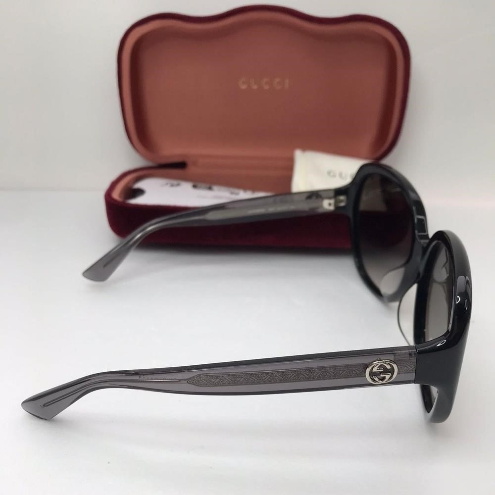 💯 original  Gucci GG0080SK 002 Grey Gradient Round Sunglasses.