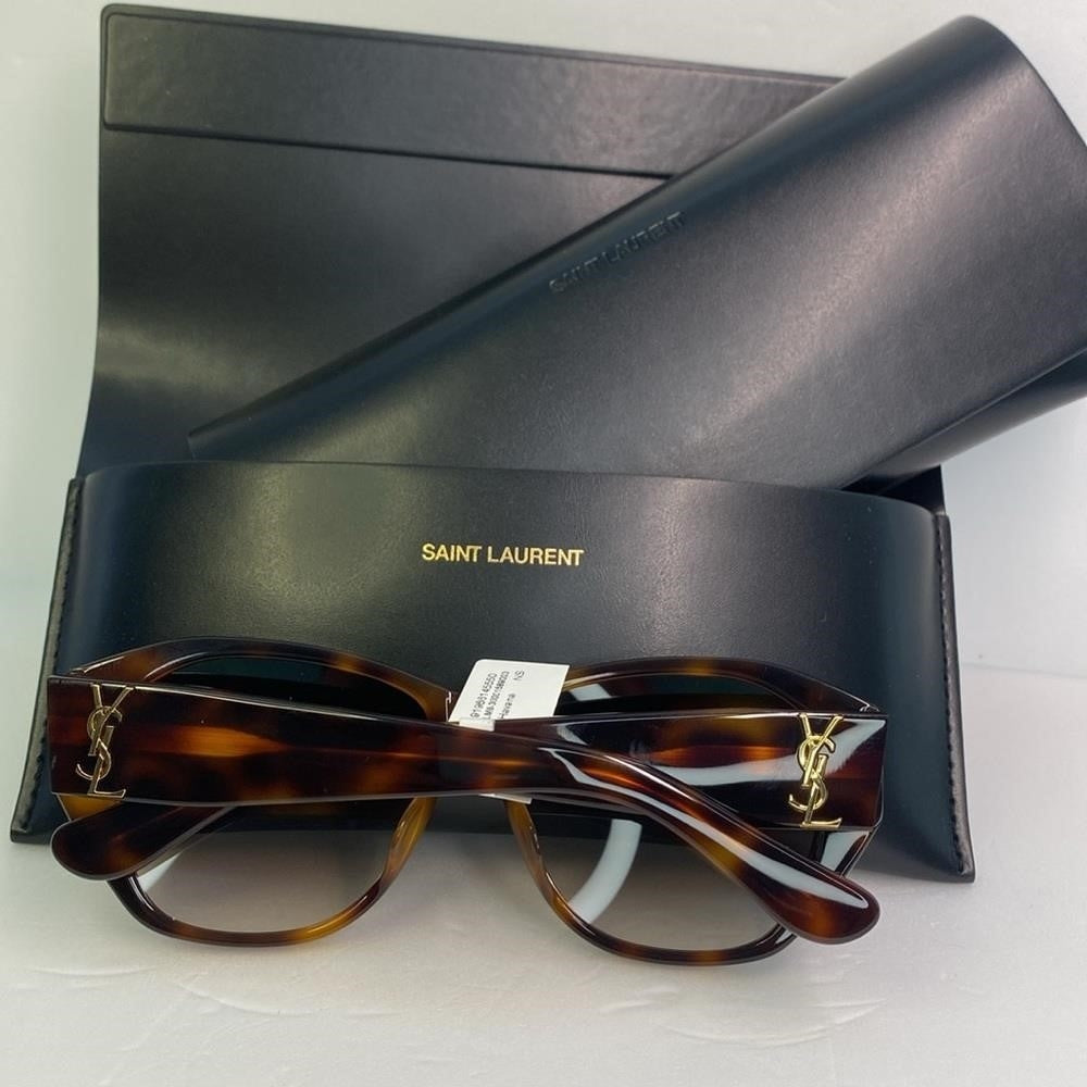 New 💯 Original SAINT LAURENT  SL M8/FN Sunglasses Tortoise Sunglasses