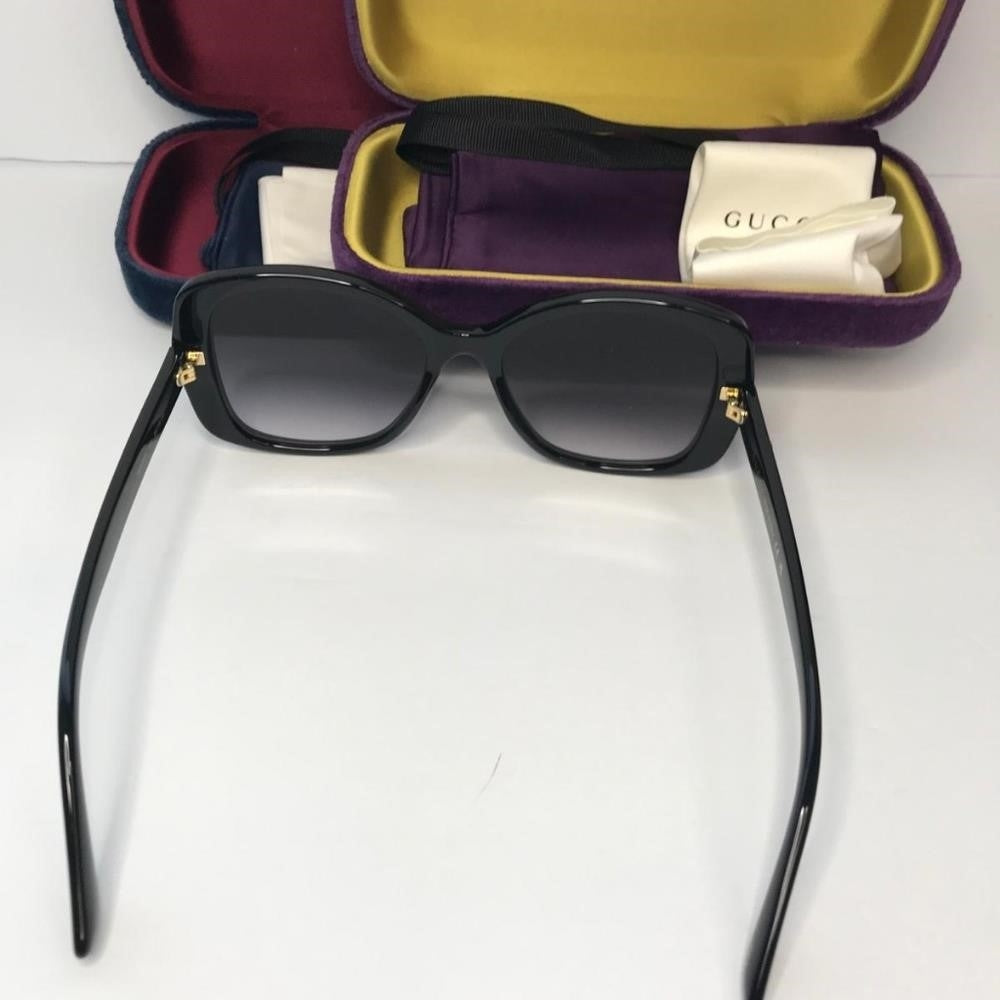 Gucci Grey Gradient Square Ladies Sunglasses GG0762S 001 56.