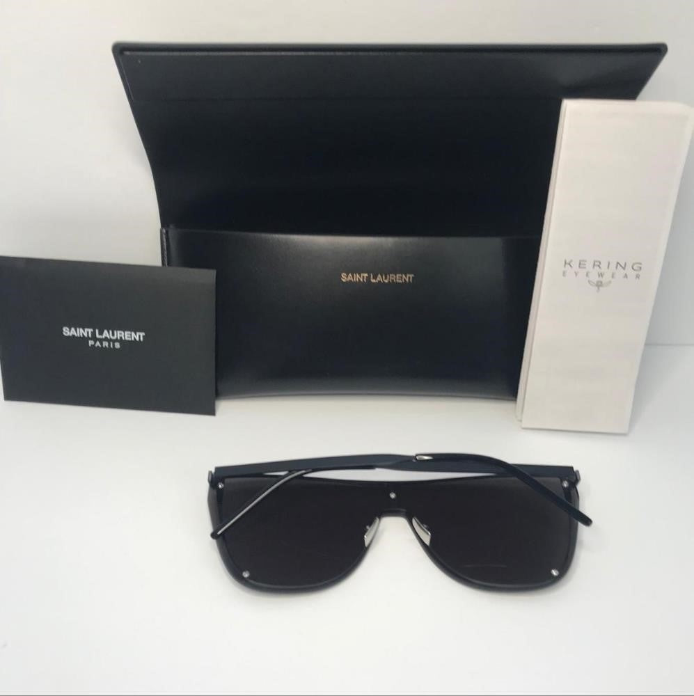 💯 New Authentic  SAINT LAURENTSL 1 Mask Sunglasses