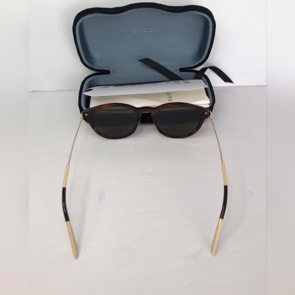 💯 original  GG1048S002 Round Sunglasses Havana Gold