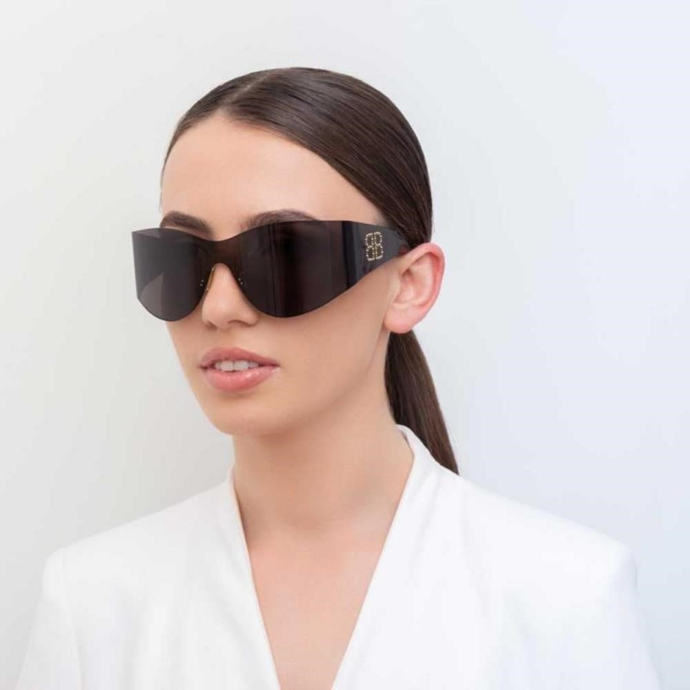 - 💯 - Authentic New BalenciagaMONO MASK SUNGLASSES | BB0122S seen  on Kim