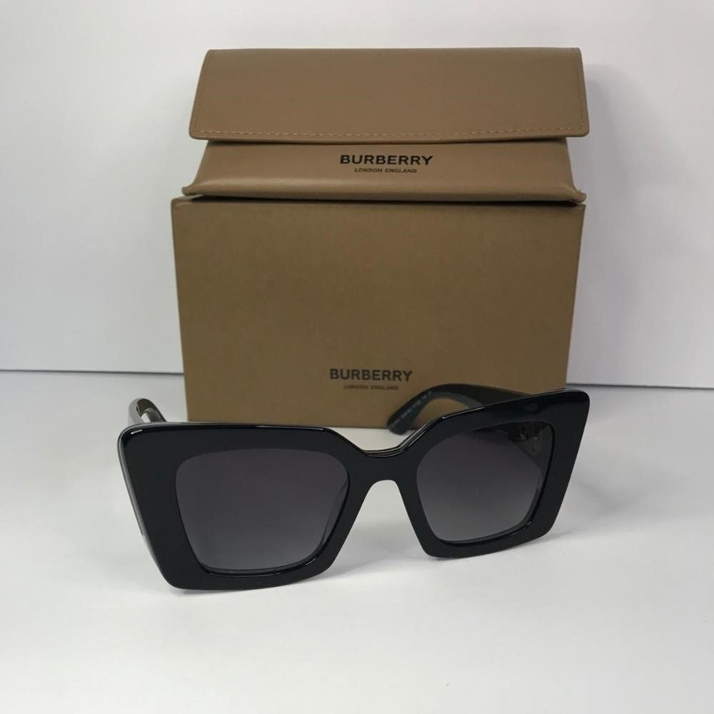 - New 💯 Original Burberry BE4344-40368G 51 Daisy Sunglasses Black Frame Gr