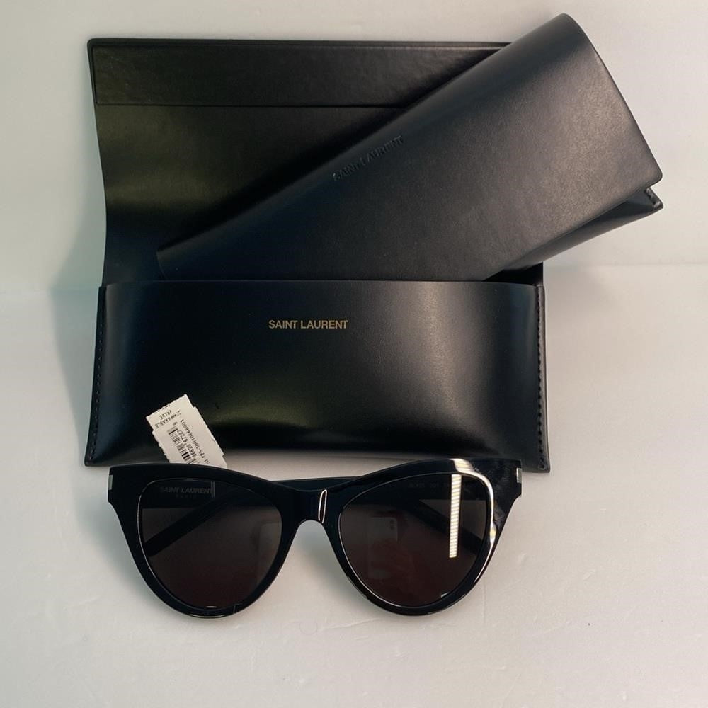 New Authentic Yves Saint Laurent SL-425-001-54 54mm New Sunglasses