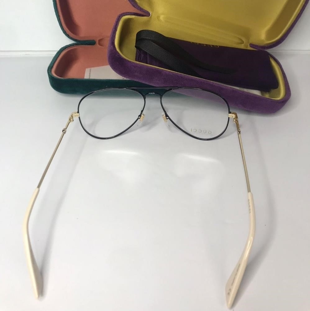 New - 💯 original  GG0515O-30007780001 Gucci Aviator Novelty Optical Glasses