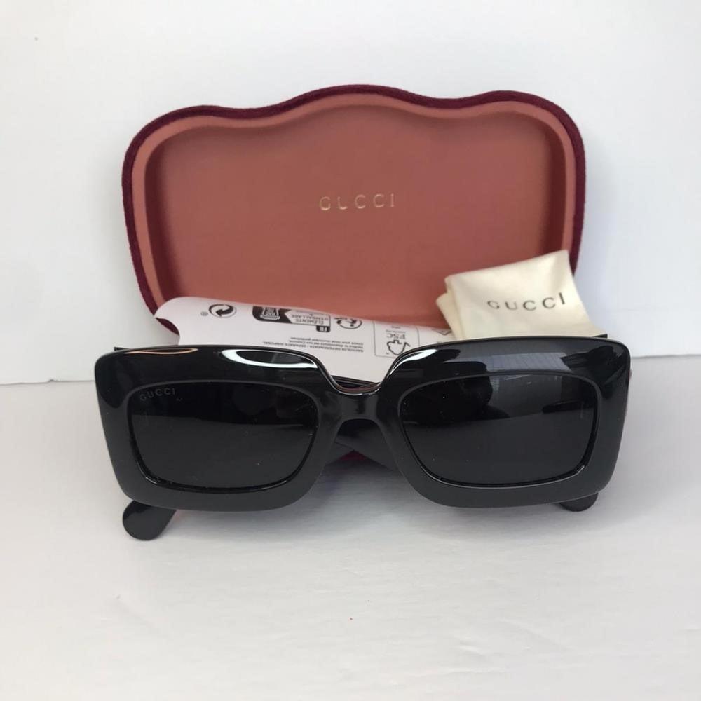 💯 - Authentic New Gucci GG0811S 001 Black / Grey Lenses