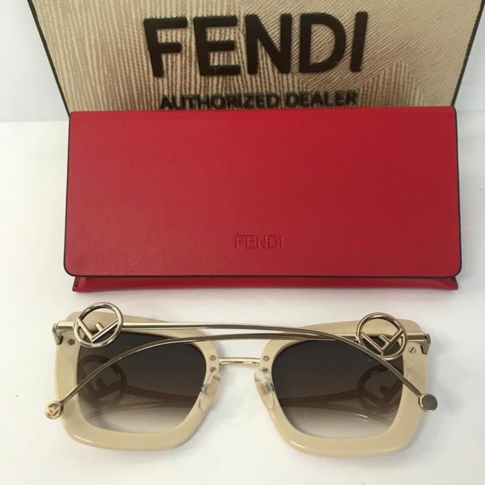 Original New Fendi Brown Gradient Oversized Ladies Sunglasses FF0408S 0SZJ 51