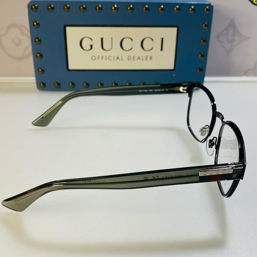 New Gucci Demo Square Men's Fashion Optical Eyeglasses GG1118O 003 52