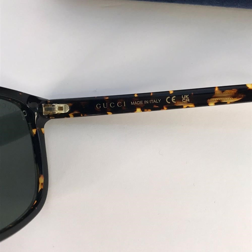 New Original Gucci GG1039S Havana tortoise square-frame sunglasses