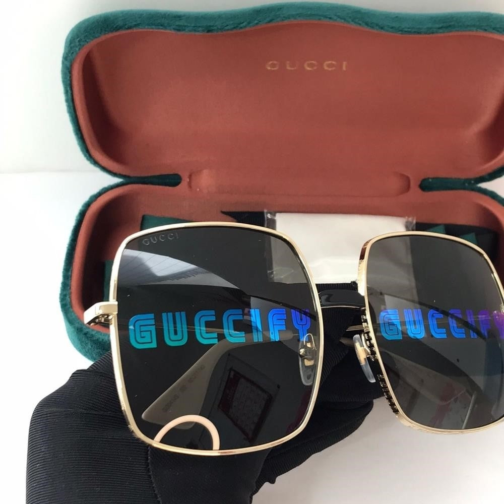 New - 💯 Original Gucci GG0414S 002 60 Ladies Sunglasses