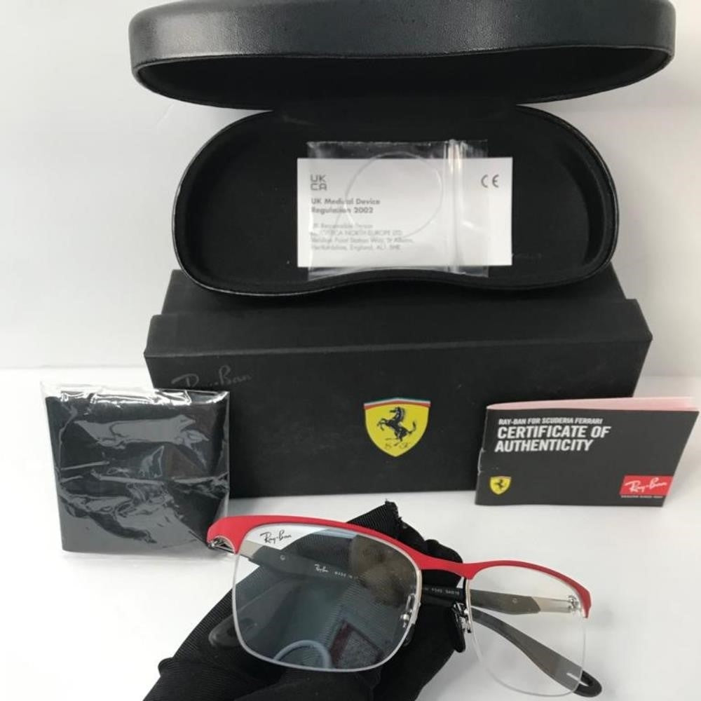 New RAY-BANScuderia Ferrari RX8416M Men's Square Eyeglasses