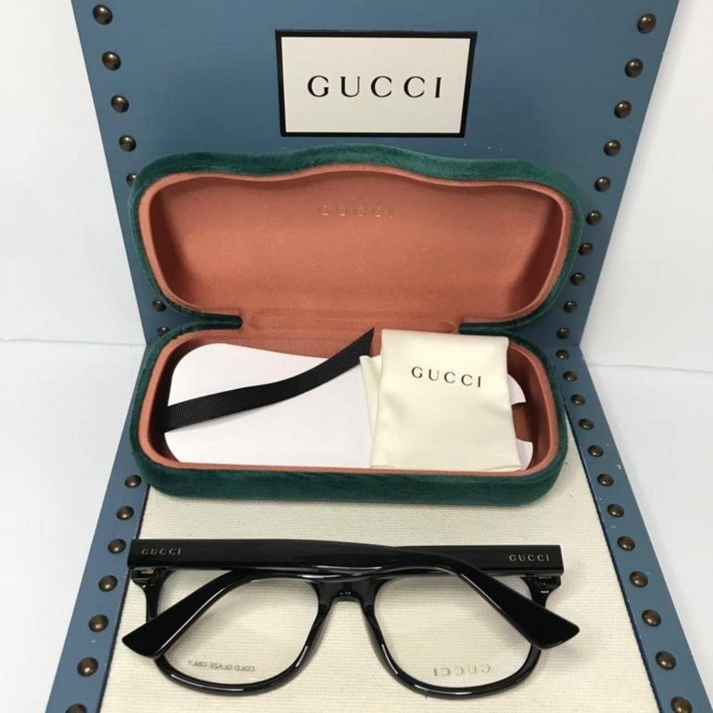 💯 Original Gucci Demo Square Men's Eyeglasses GG1344O 005 56.