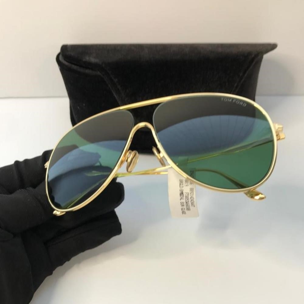 New - 💯 Original Tom Ford Alec Green Pilot Men's Sunglasses FT0824 30N 62.