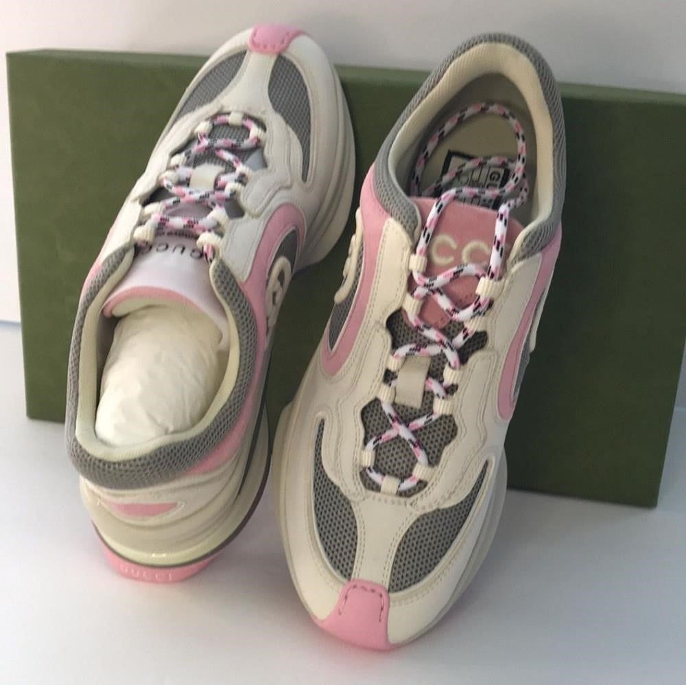 New 💯 Original GUCCI RUN SNEAKERS - WOMEN Mesh inserts