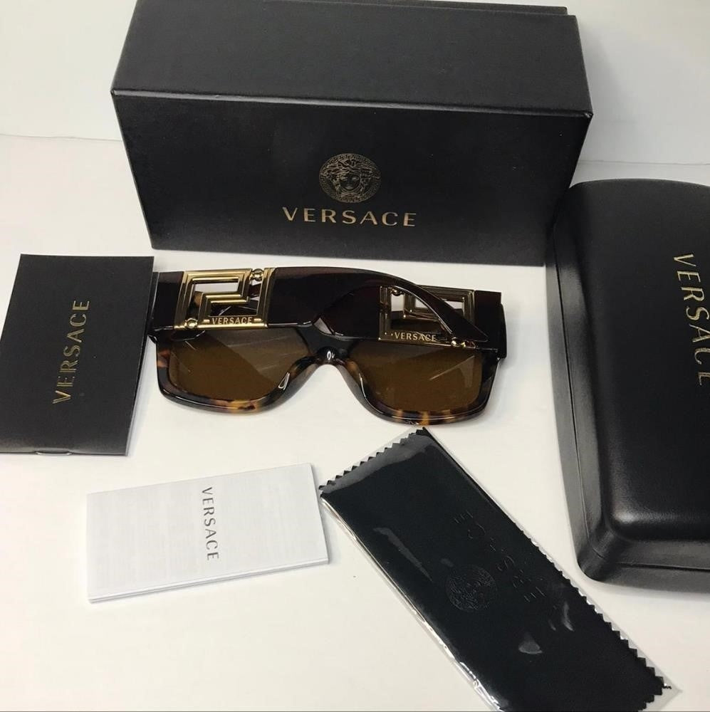 💯 - Authentic New Versace Sunglasses Women's 4402 5119/73 Havana-Gold/Bronze…