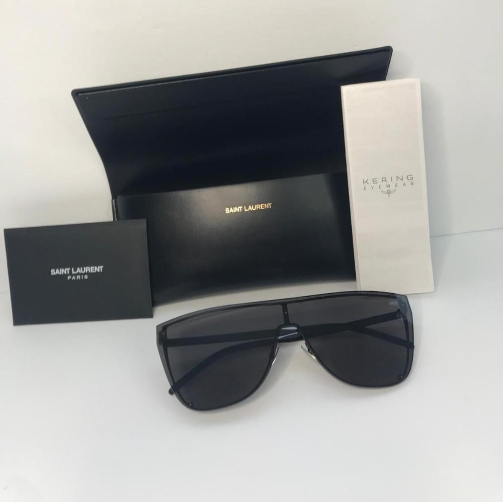 💯 New Authentic  SAINT LAURENTSL 1 Mask Sunglasses