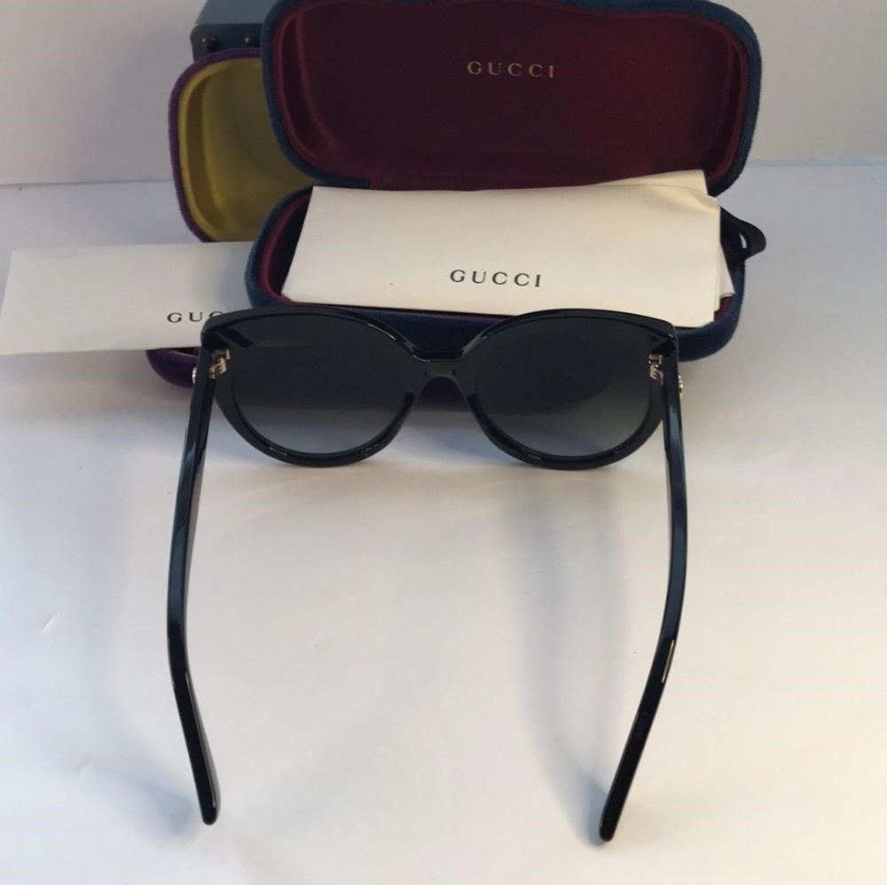 - New 💯 Original Gucci Ladies Black Cat-Eye Sunglasses GG0325S 001 55