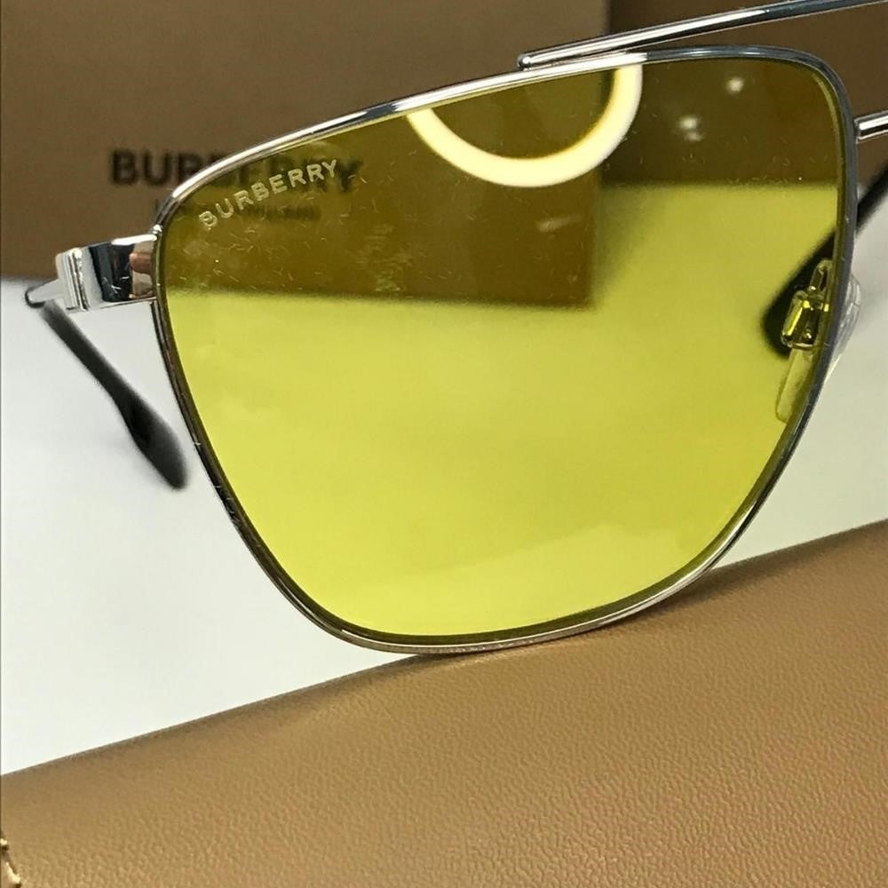 💯 Original New- Burberry Eyewear Blaine BE3141 1005/85   pilot-frame sunglasses