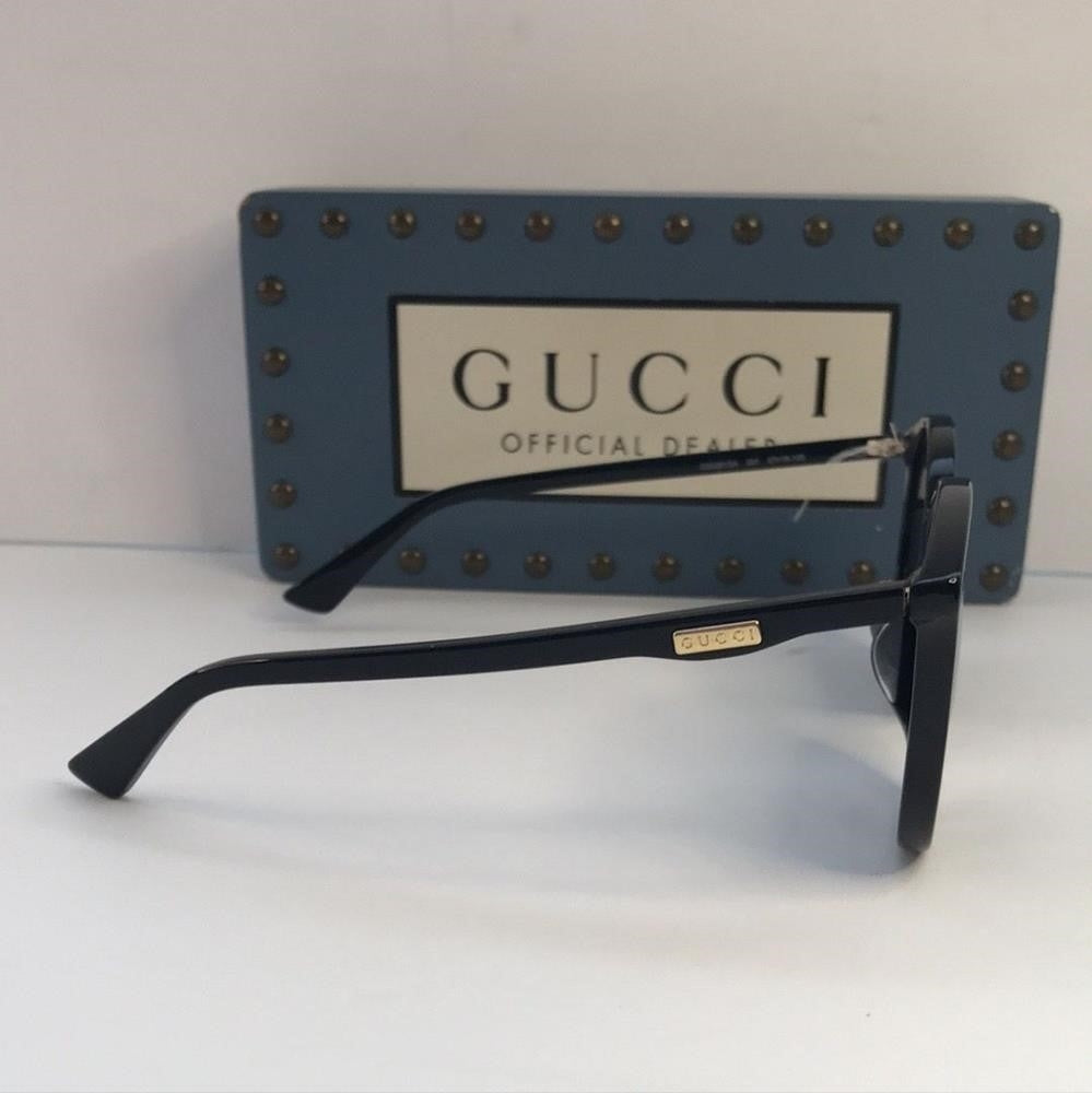 💯 - New trendy Original Gucci GG0261SA 001 Black Round Sunglasses