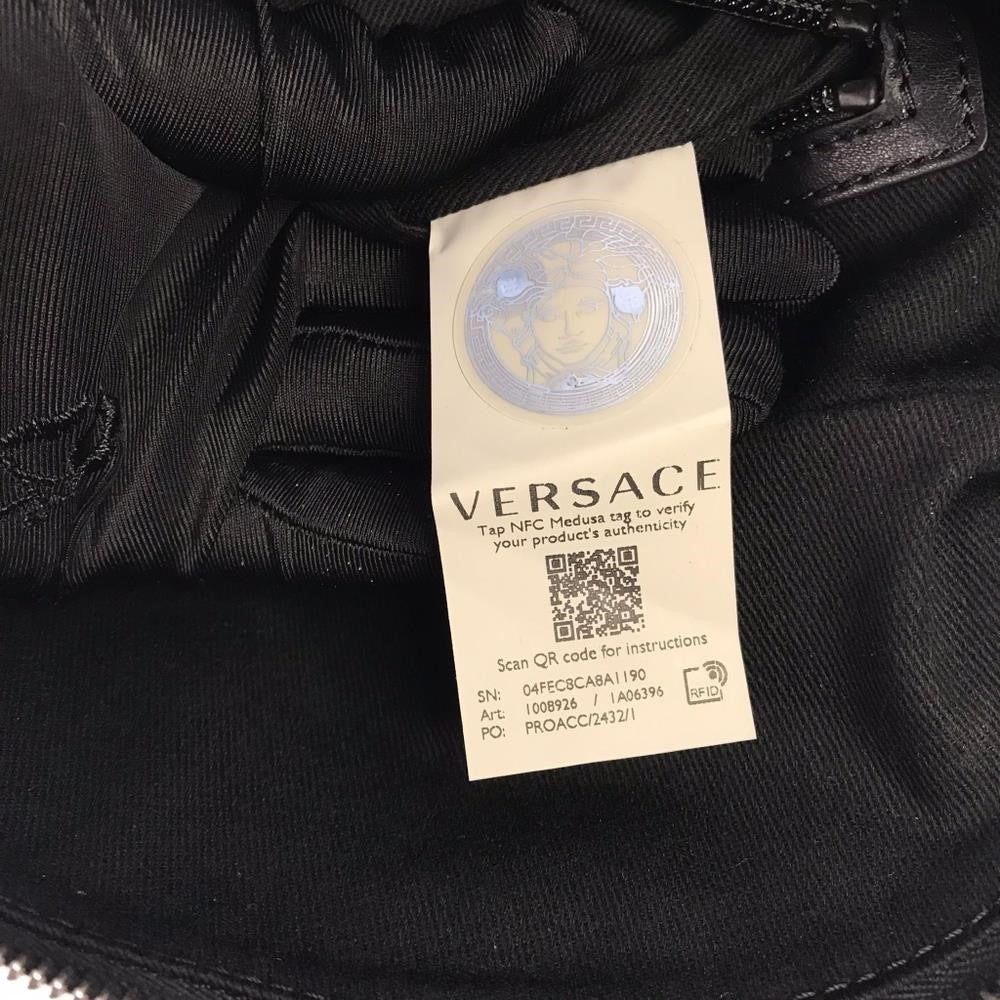 New 💯  Authentic Versace Moto Leather Belt Bag