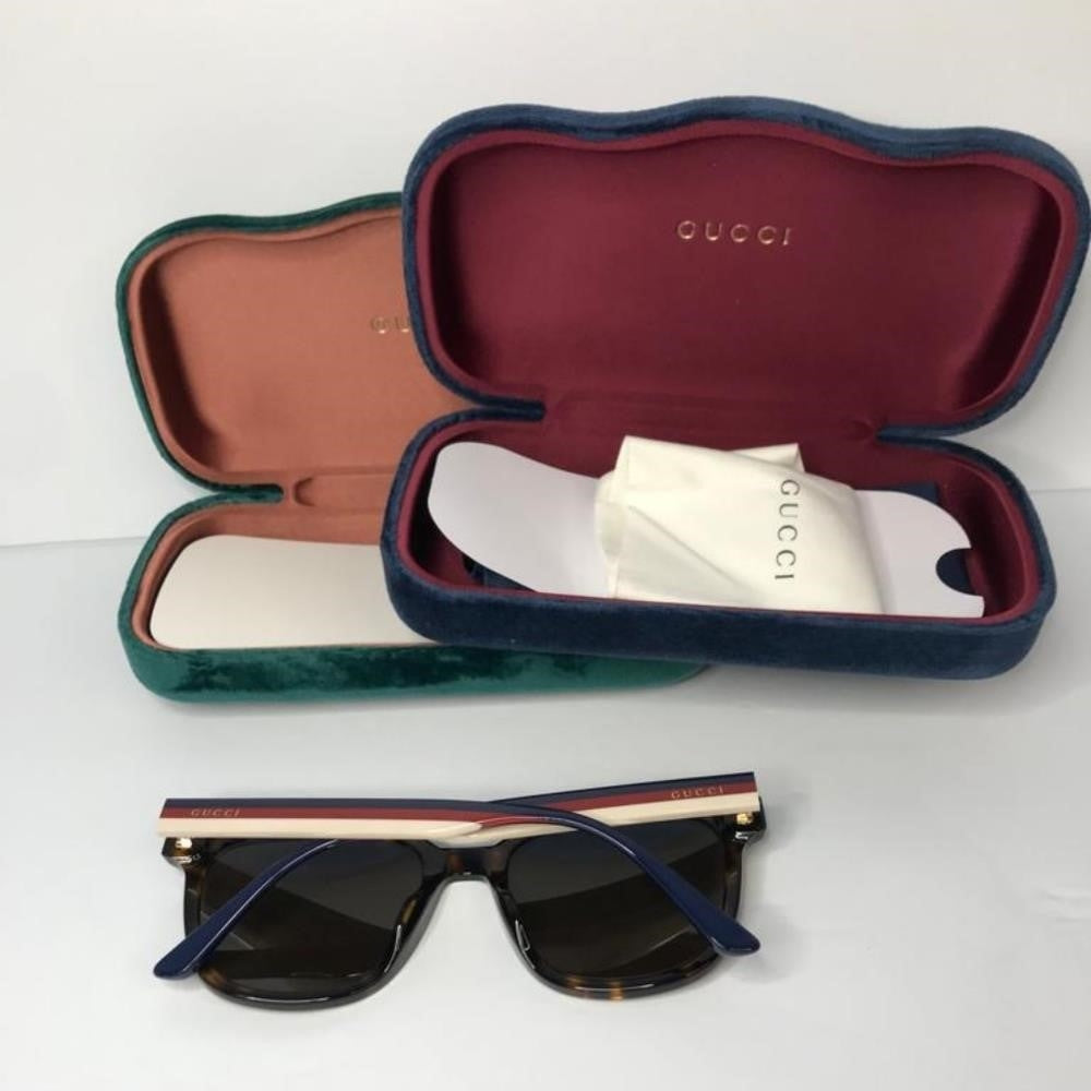 New- 💯 Original GUCCIAcetate GG Web Sunglasses GG0848SK Tortoise