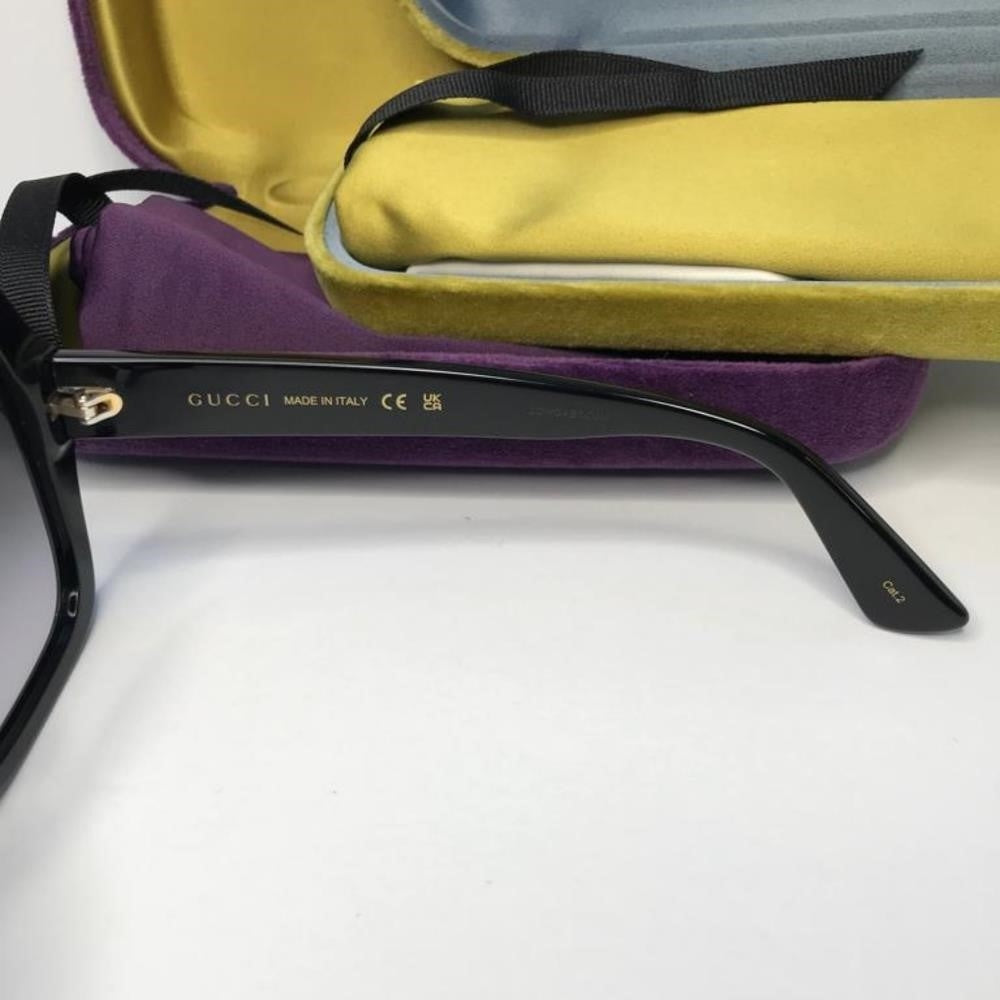 💯 Original  Gucci GG0096S 001 54 Black Square Sunglasses