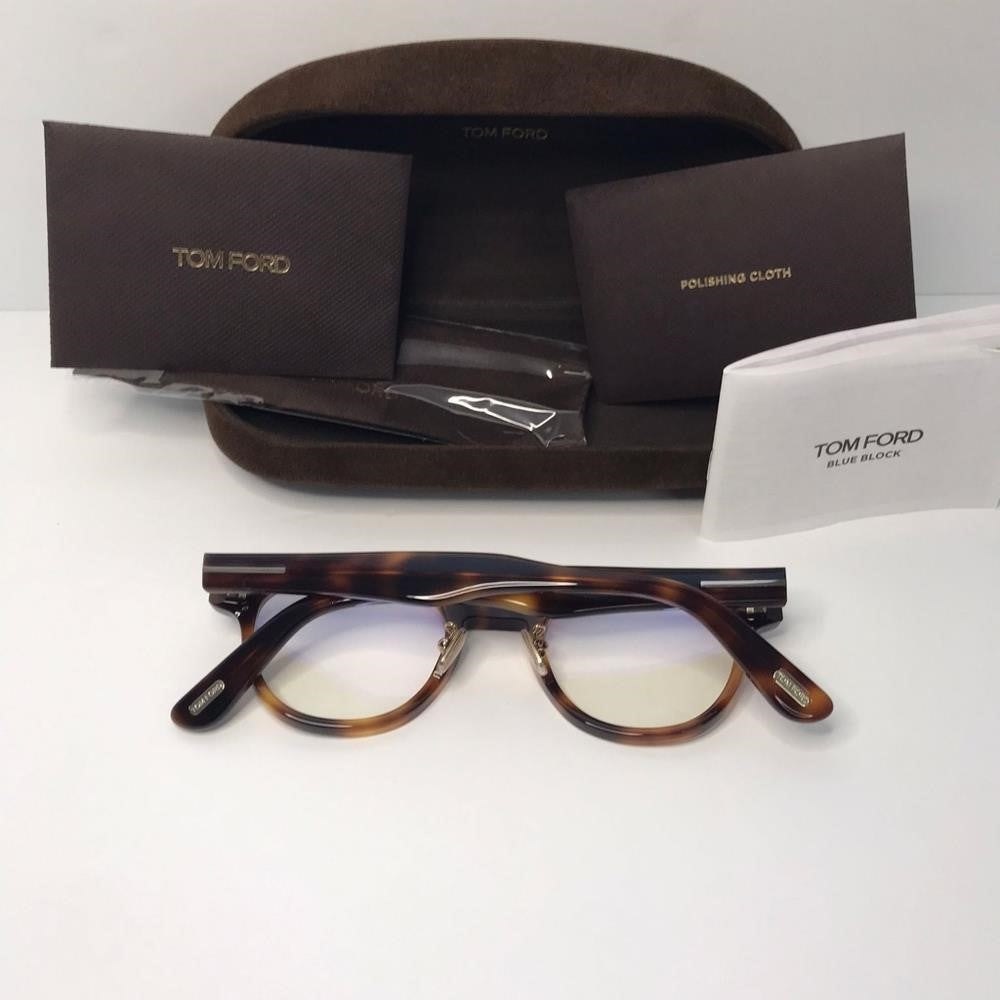 💯 Authentic Tom Ford FT5783-D-B 053 Men's Blonde Havana Frame Eyeglasses