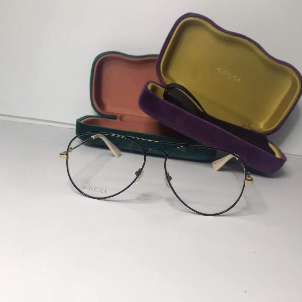 New - 💯 original  GG0515O-30007780001 Gucci Aviator Novelty Optical Glasses