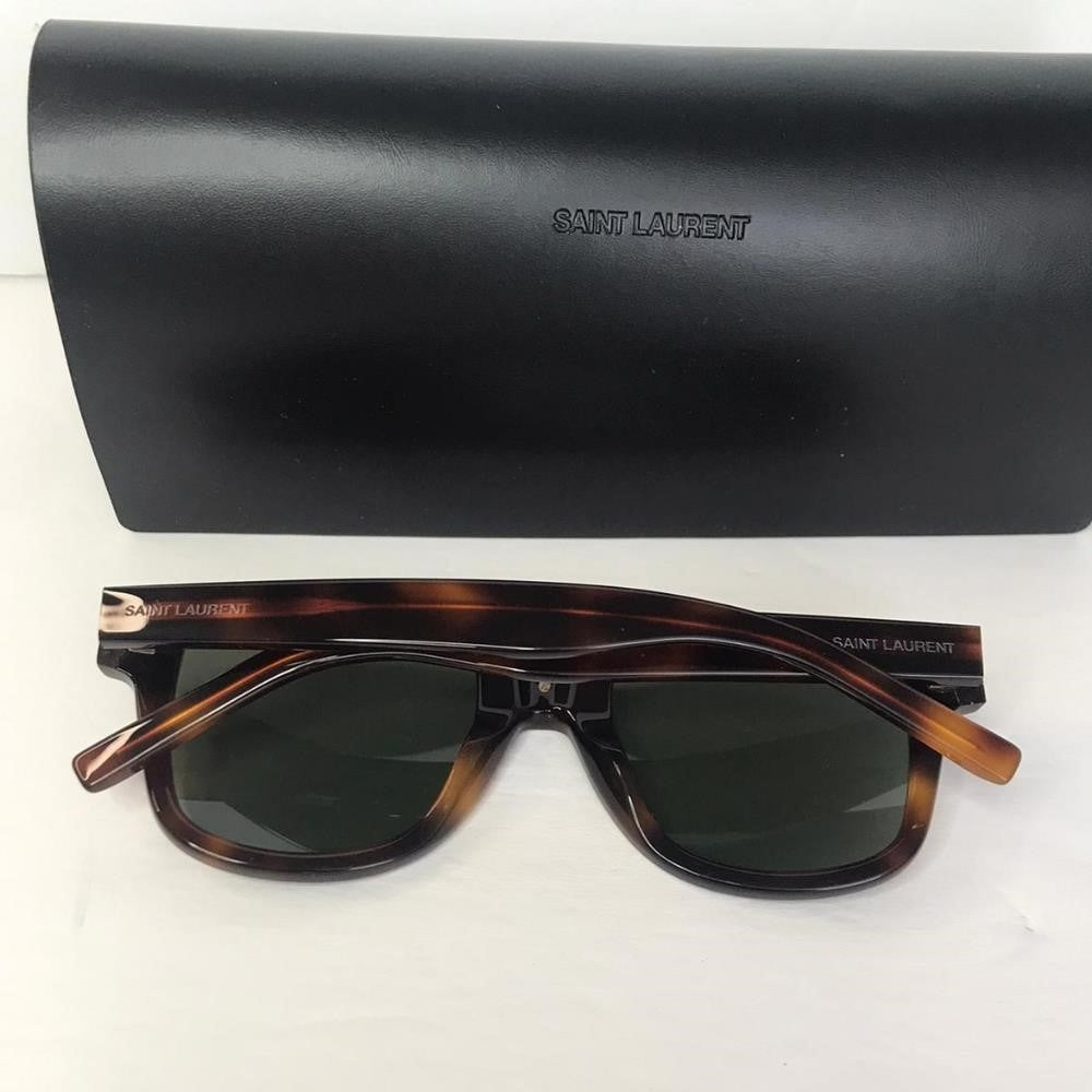 Authentic New Saint Laurent New Sl 51 Cut 002 Unisex Havana Sunglasses