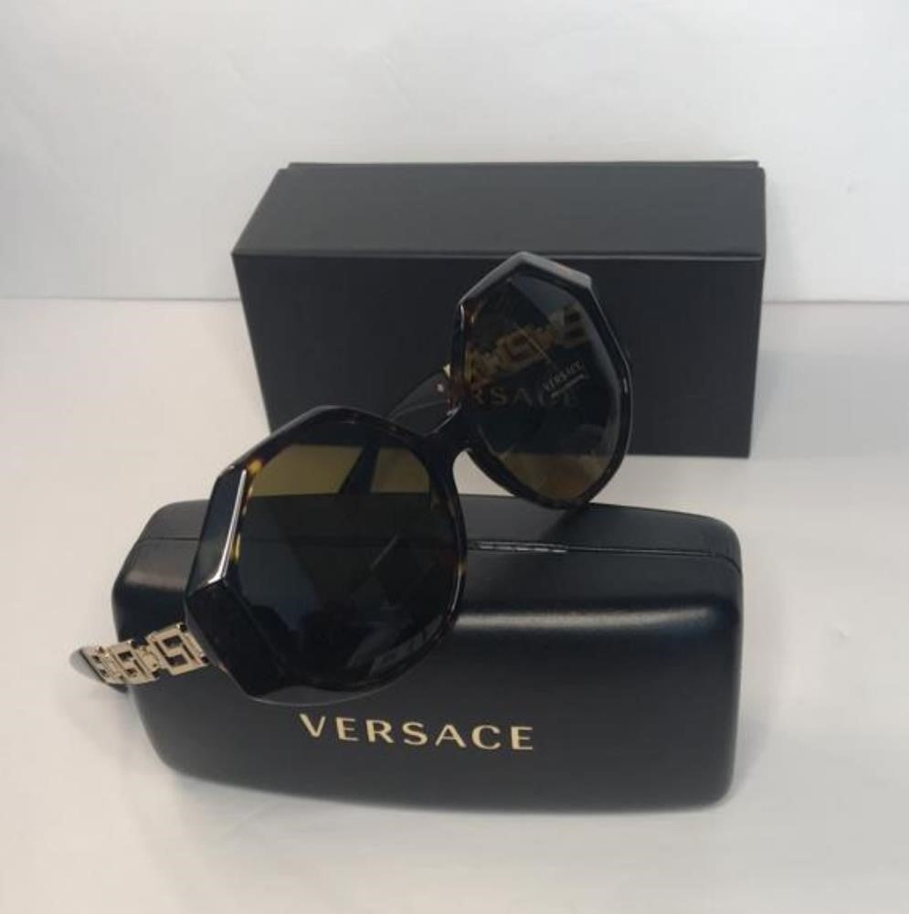 New - 💯 - Authentic VERSACE VE4395 108/73 havana Sunglasses