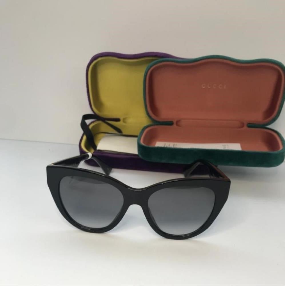 Ship sameday- New - 💯Authentic Gucci Sunglasses GG0460S 001 Black Gray Gradient