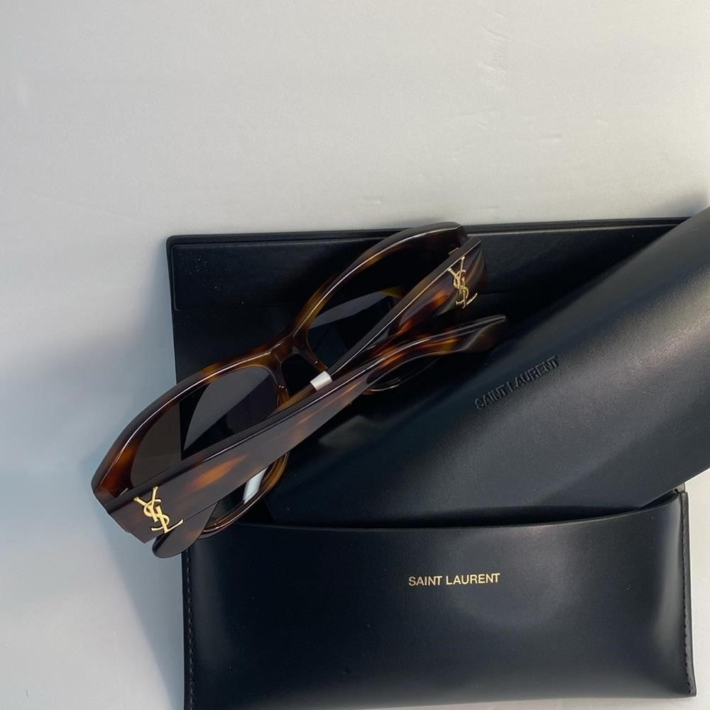 New 💯 Original SAINT LAURENT  SL M8/FN Sunglasses Tortoise Sunglasses