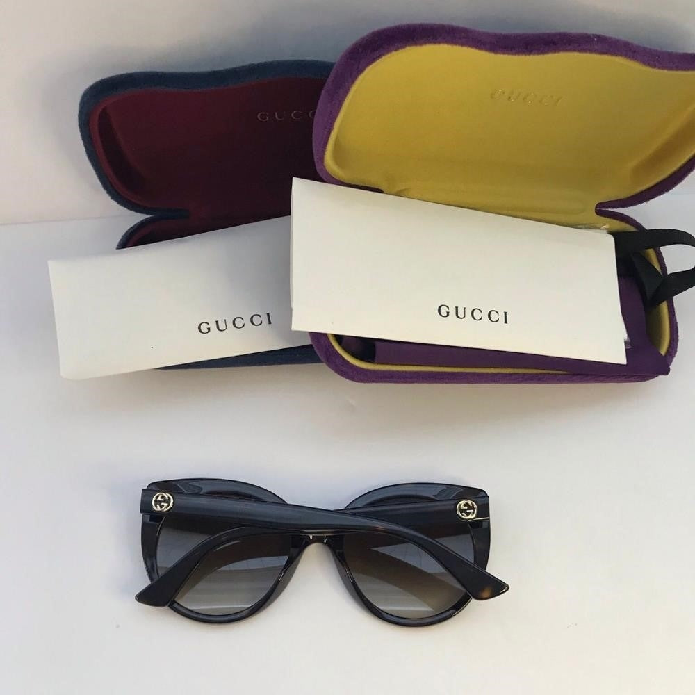 New trendy Gucci Acetate Cat Eye Sunglasses GG0325S Tortoise