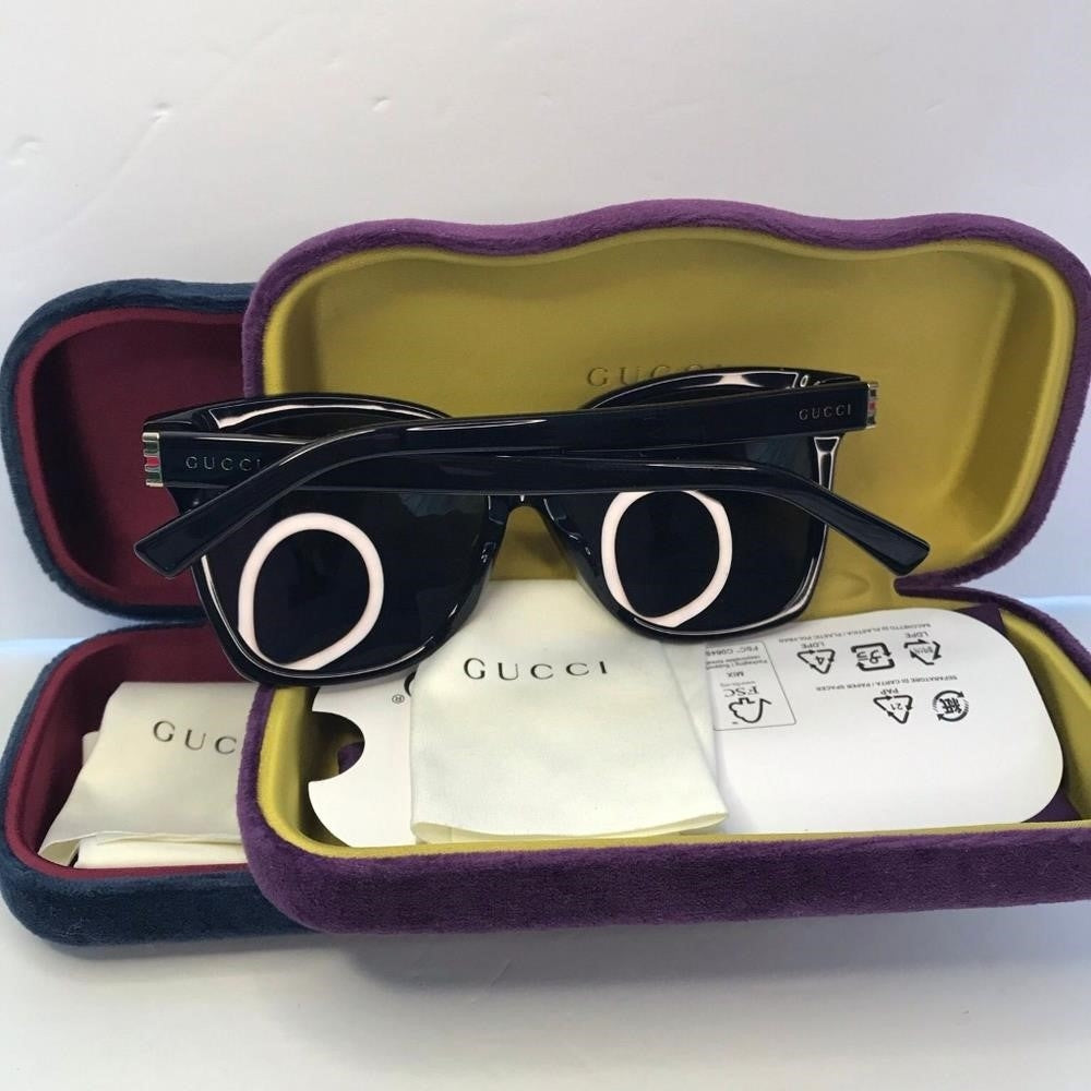 💯 Original Gucci Web GG0459S 001 Sunglasses