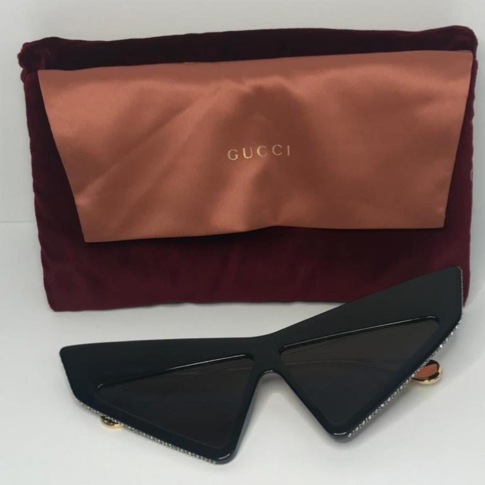 New Authentic 💯Gucci Brown Geometric Ladies Sunglasses GG0430S 002