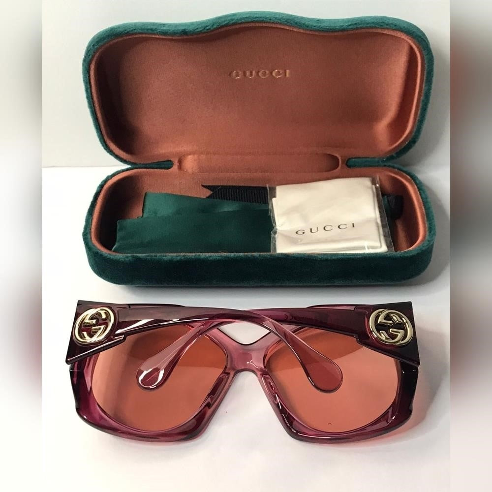 💯 Original GUCCI Oversized Sunglasses GG0875S 003