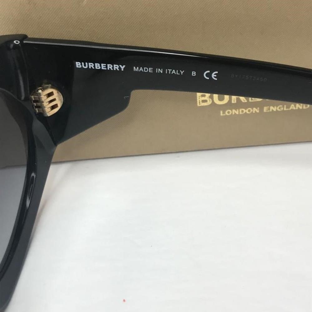 Authentic  New Burberry Women's BE4306 BE/4306 3001/8G Black Fashion Oval Sungla