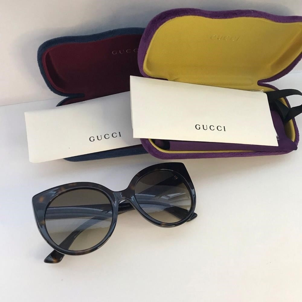 New trendy Gucci Acetate Cat Eye Sunglasses GG0325S Tortoise