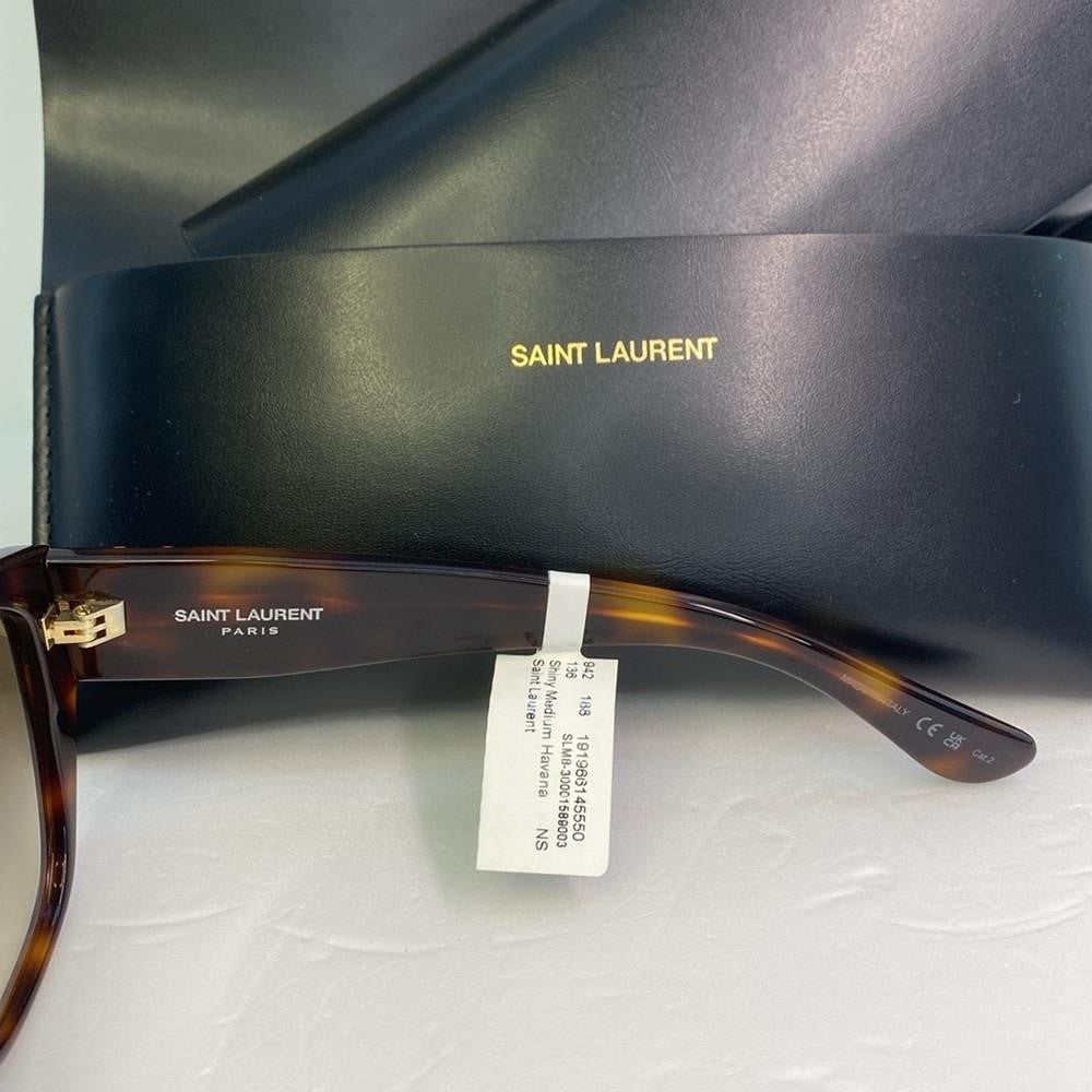 New 💯 Original SAINT LAURENT  SL M8/FN Sunglasses Tortoise Sunglasses