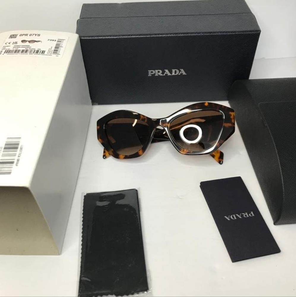 💯 - Authentic New PRADA PR 07YS SYMBOLE SUNGLASSESTortoise