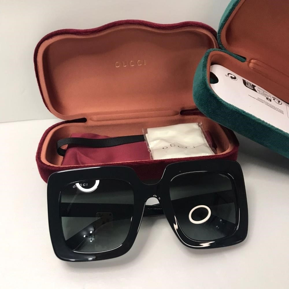 New - 💯 Original GG0328S 001 53Gucci 53 mm Black Sunglasses