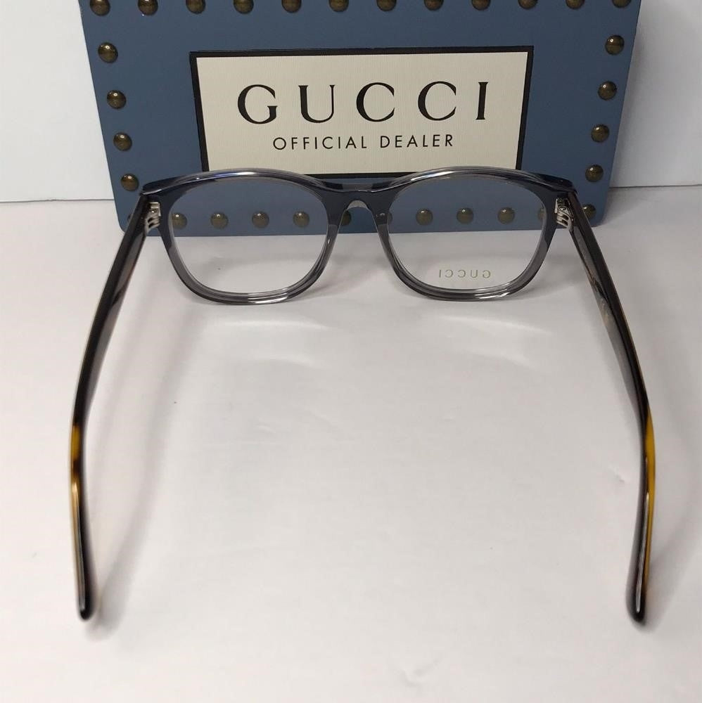 💯 Original Gucci's GG0004ON  soft lines across  frames acetate front.Iconic web