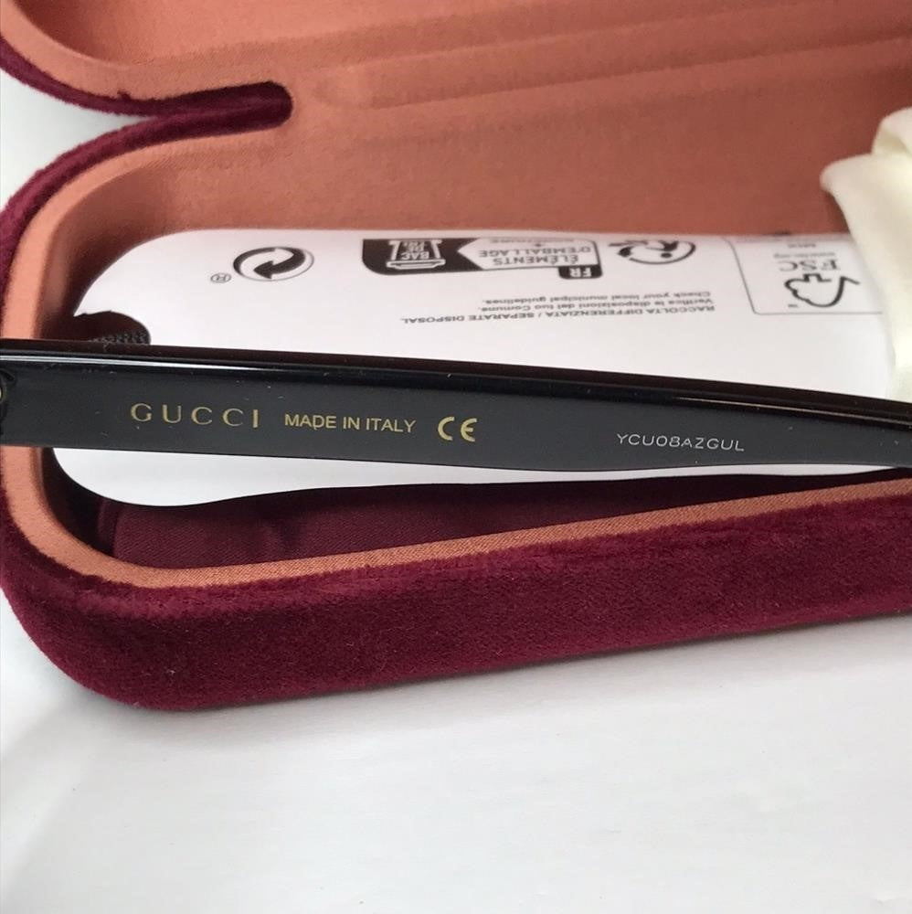 New- 💯 Original Gucci GG0325S W 001 Cat Eye Sunglasses