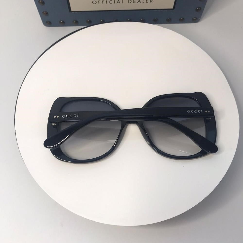 💯 Authentic Gucci Sunglasses GG0472S 001 Black Light Gray Gradient