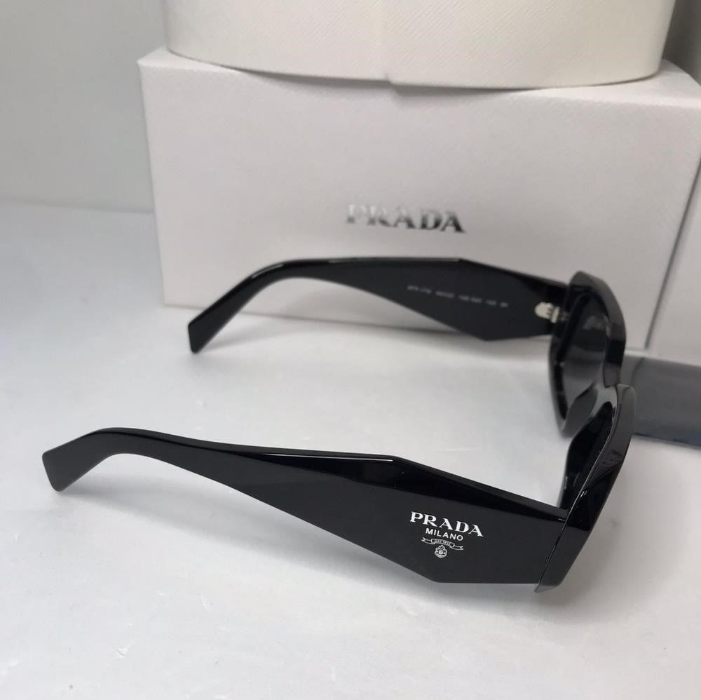 New - 💯 Original PRADA0PR 17WS  Season Runway  BLACK Sunglasses