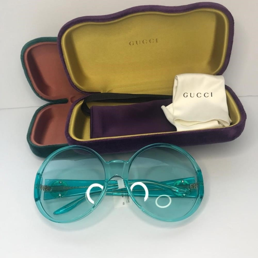 New -💯 Original  GUCCI GG0954S 001 Prestige Light Blue Sunglasses