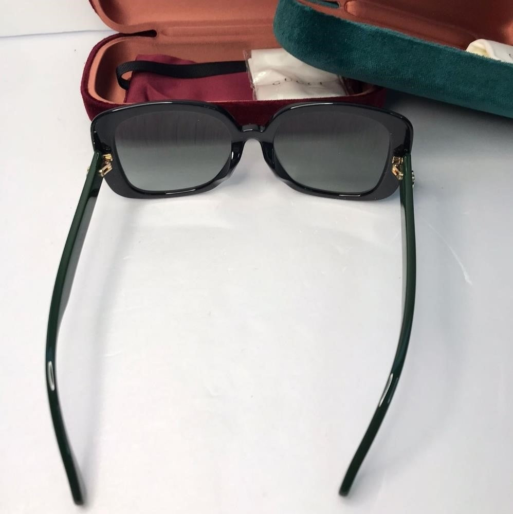 💯 Original Gucci Grey Square Ladies Sunglasses GG0714SA 001