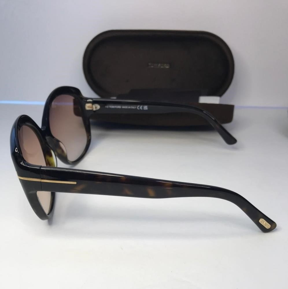 New 💯 Original Tom Ford Chiara-02 TF919 52F Sunglasses Women's Havana/Gradient