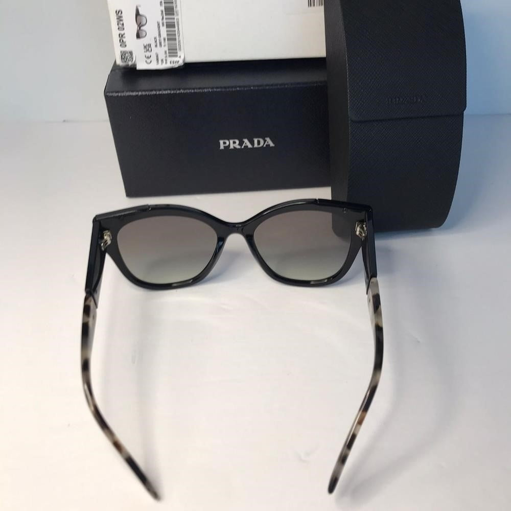 Authentic New Prada sunglasses model PR02WS, black frame variant, color code 1AB