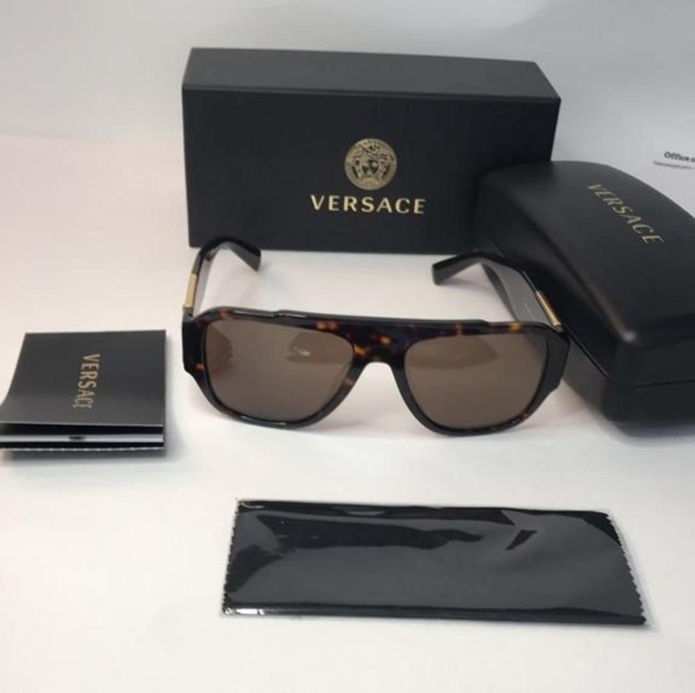 💯- Authentic New Versace Mens Brown VE4436 Sunglasses